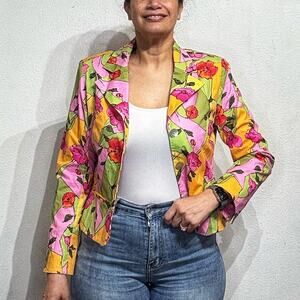 Kelly and Diane Pink Floral Blazer Sz 12P